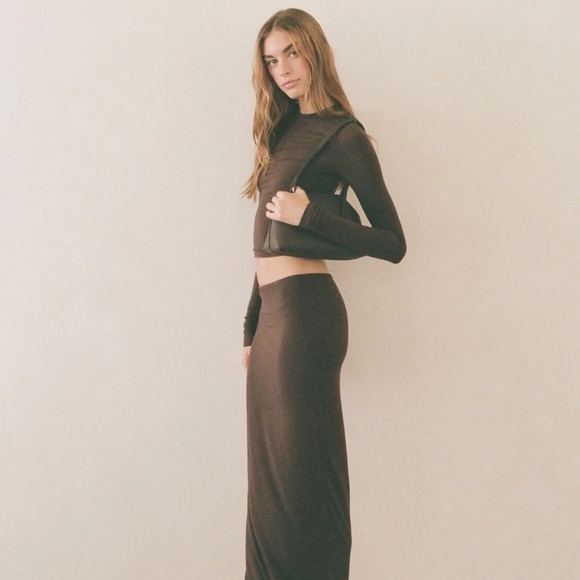 Laud Brown Maxi Skirt SIZE SMALL/MED - Picture 1 of 6